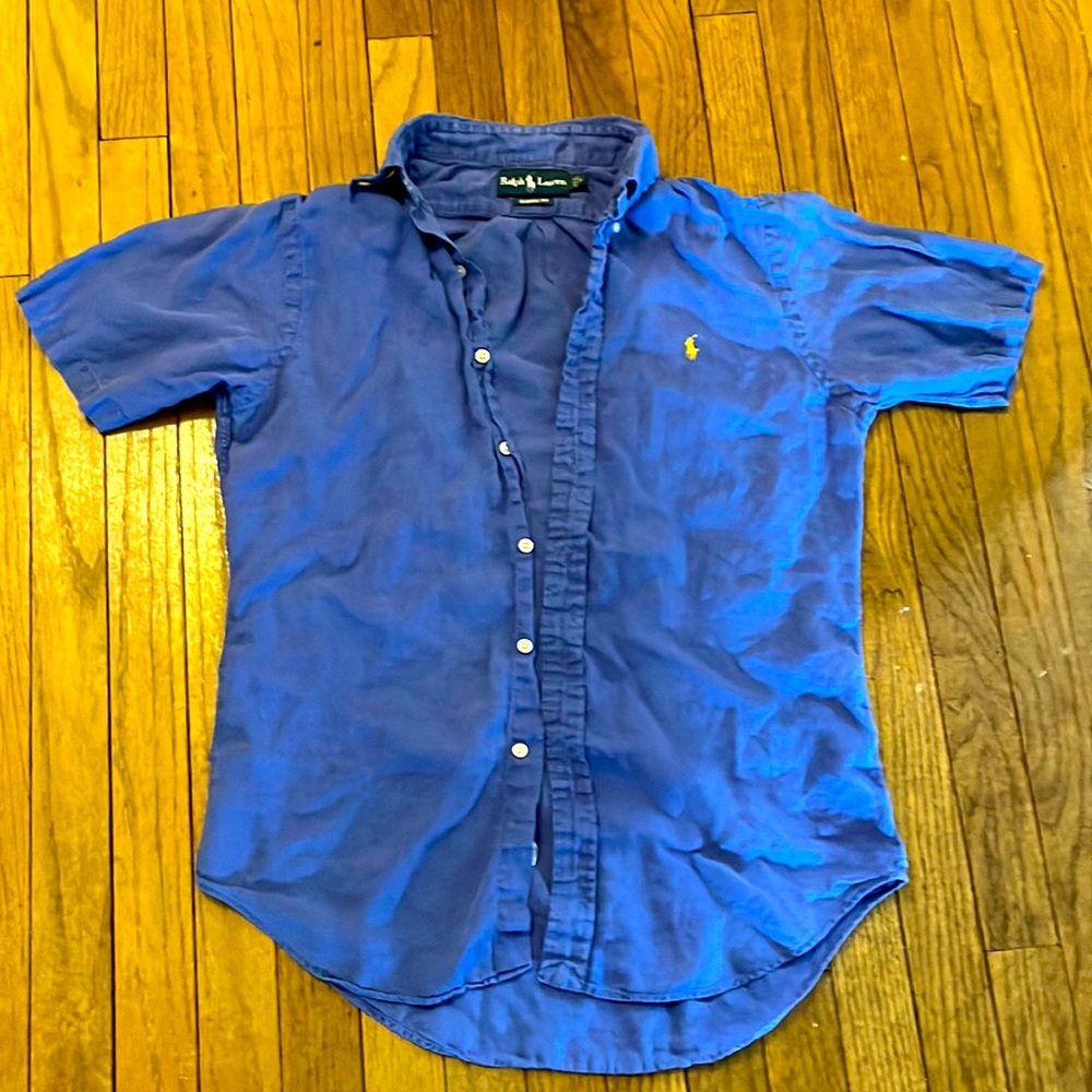 Polo Ralph Lauren Mens Linen Button Shirt